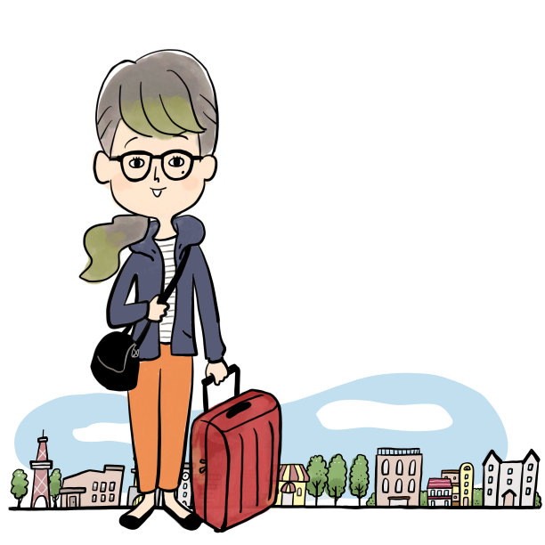 穿过街道的东京女孩图片下载