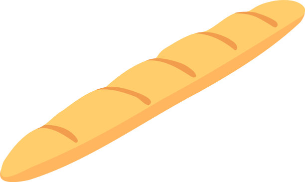 面包房工厂面包bagette图标等距风格图片下载