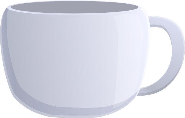 喝杯卡通风格的图标杯图片下载