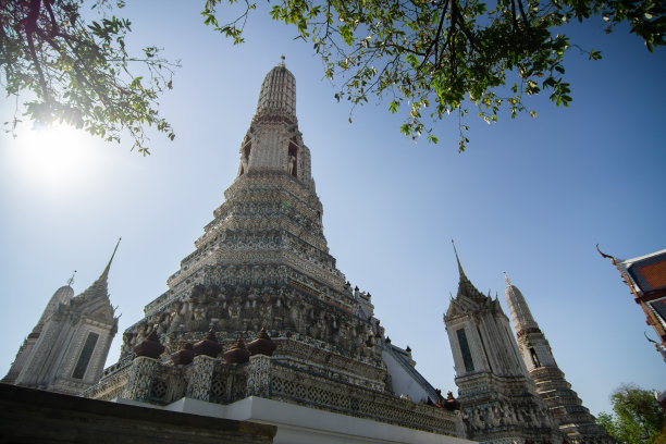 美丽的目的地泰国塔wat arun寺，曼谷，泰国图片下载