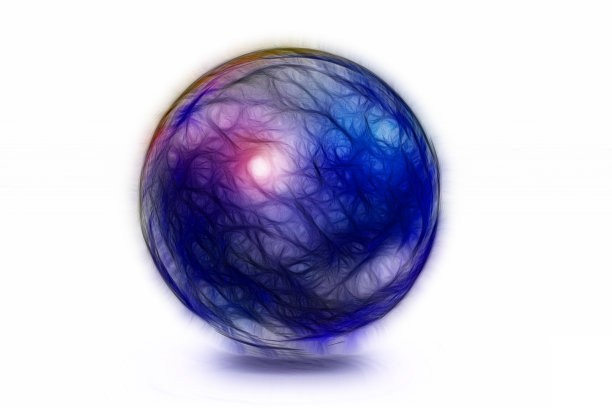 空间由玻璃球组成图片下载