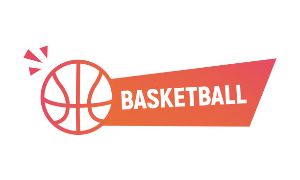 篮球横幅，贴纸和海报。篮球横幅模板的社会媒体，网页设计。时尚的现代设计与篮球图标。矢量图图片下载