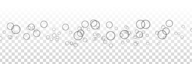 矢量现实隔离气泡模板和布局覆盖在透明的背景。图片下载