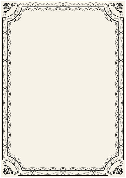 仿古画框材质套装图片下载