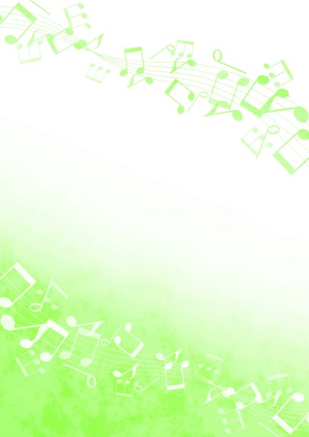 绿色乐谱架图片下载