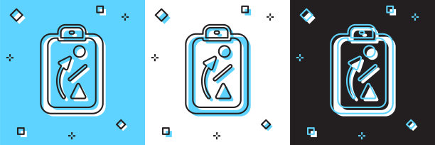 蓝白色背景上的规划策略概念图标，棒球杯阵型和战术矢量素材图片下载