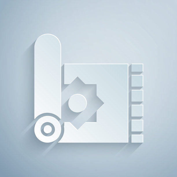 剪纸传统地毯文化斋月阿拉伯伊斯兰庆典图标孤立在灰色背景。纸艺术风格。向量图片下载