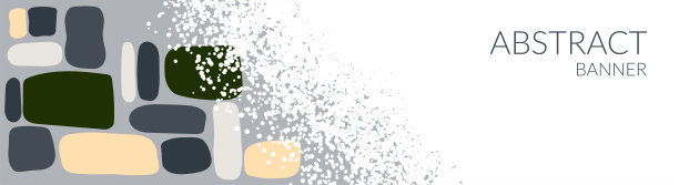 抽象的有机形状，暖色，平滑的线条，点纹理。背景模板与复制空间的文本。横幅为您的网站，广告设计，包装。向量图片下载