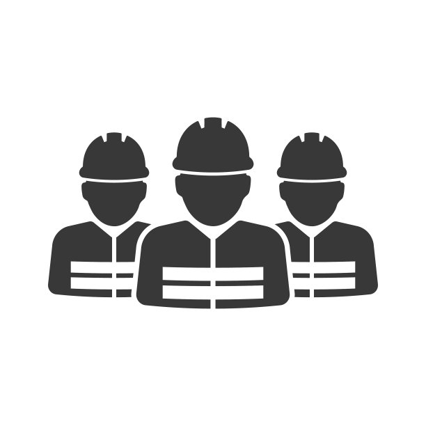 建筑工人群图标图像图片下载
