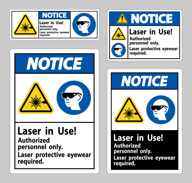 注意事项签署激光在使用中只有授权人员激光保护图片下载