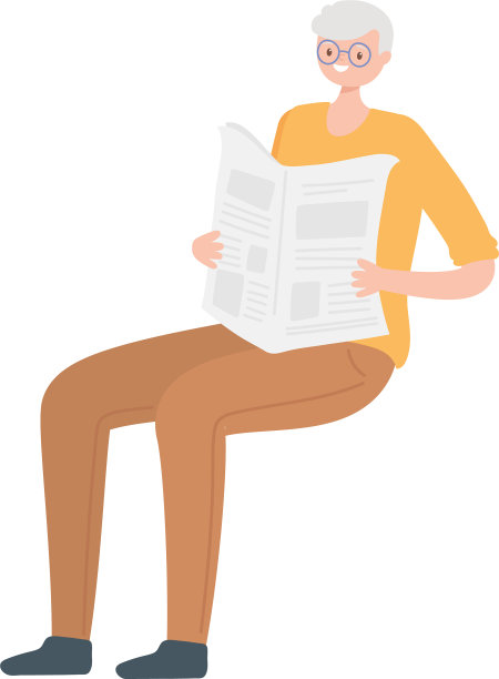 老人性格孤僻，读报图片下载