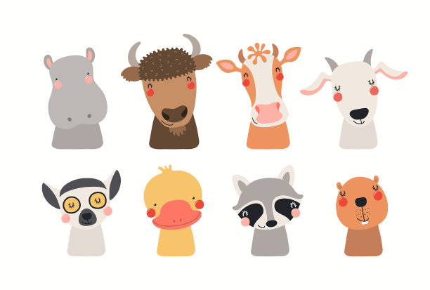 可爱的动物组图片下载