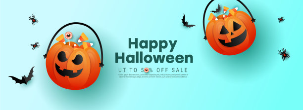 万圣节海报模板设计与诡计图片下载