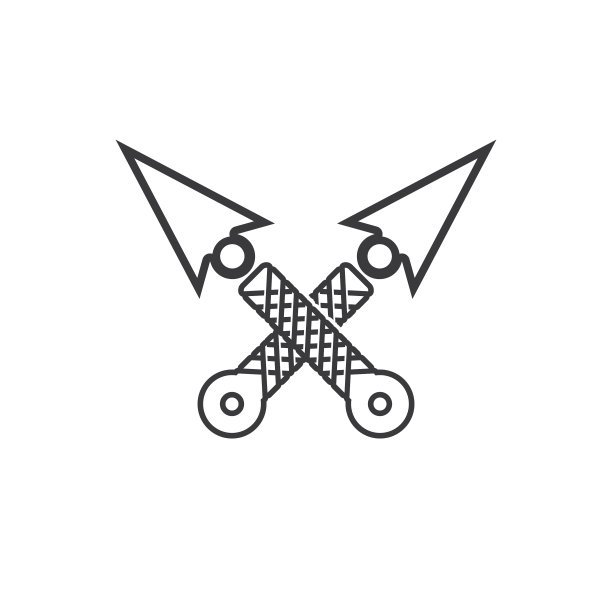 忍者武器Logo图片下载