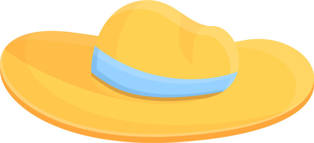 夏季帽子图标卡通风格图片下载