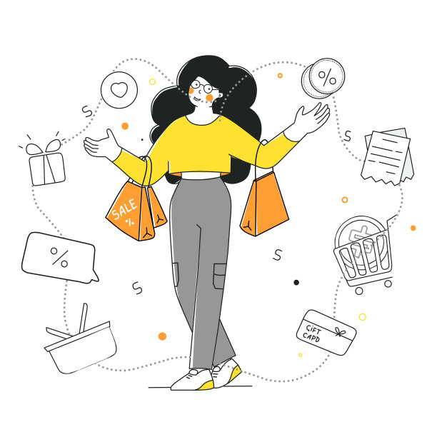 购物打折及销售女性购物公寓图片下载