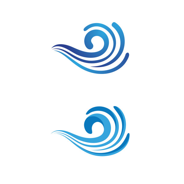 水波浪图标设计图片下载