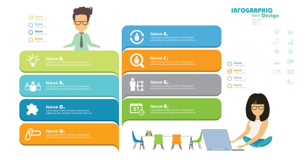 步骤选项元素信息图模板的网站，UI应用程序，业务演示。信息图模板股票插图，信息图股票插图图片下载