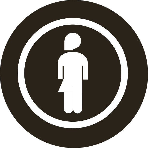 女人女性图形块风格图标图片下载