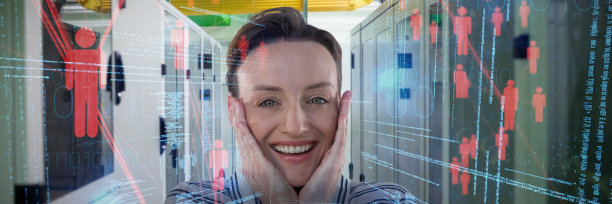 女子肖像合成图像图片下载