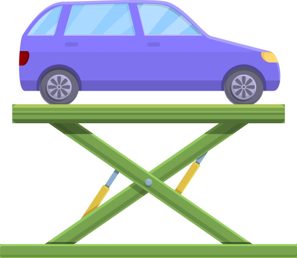 液压升降机图标卡通风格图片下载