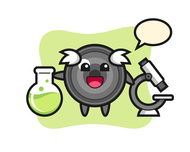 吉祥物人物镜头作为科学家图片下载