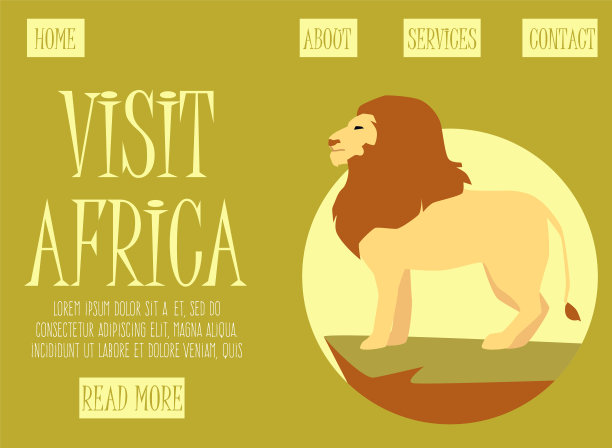 网站模板为非洲旅游冒险用图片下载