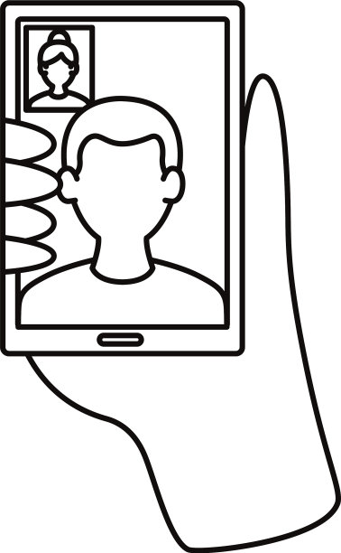 智能手机设备与视频通话通信图片下载