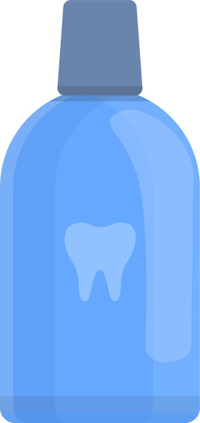 牙科冲洗图标卡通风格图片下载