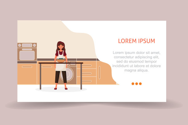 女孩在厨房里准备健康的食物图片下载