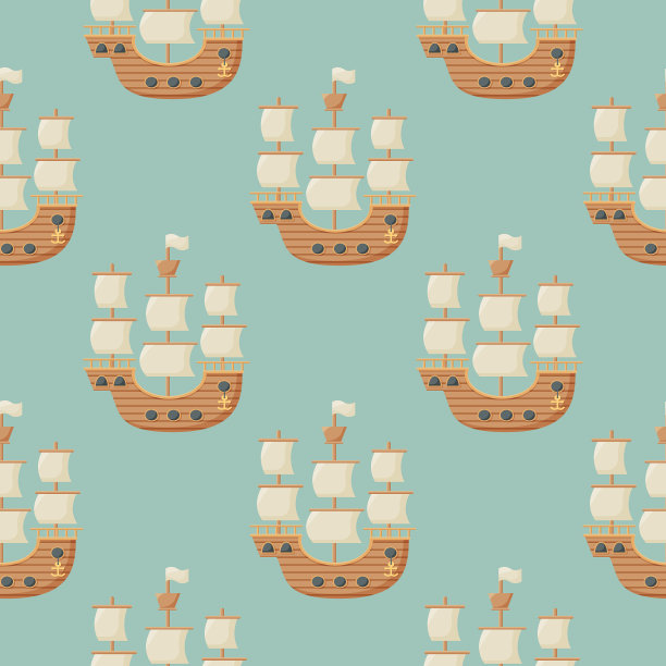 主题海上旅行帆船的模式图片下载