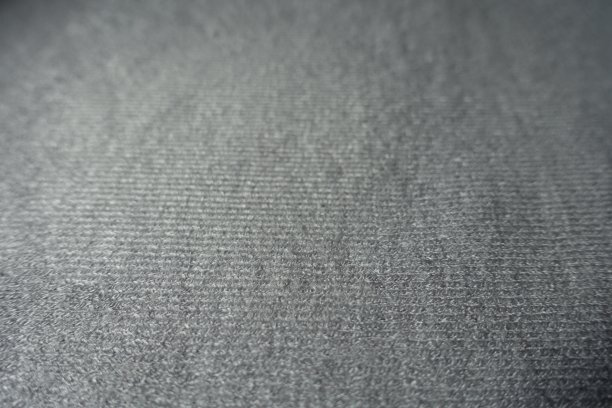 简单的灰色棉毛织物(特写)图片下载
