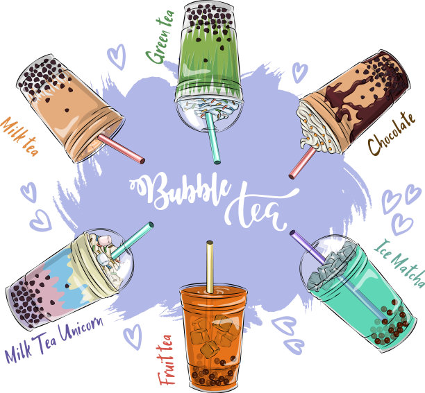 设置不同的奶昔巧克力樱桃图片下载