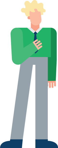 金发男人卡通设计图片下载