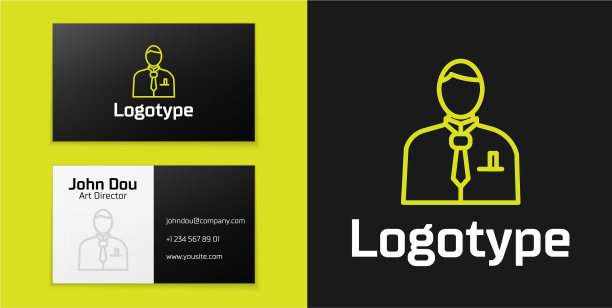 标识型线商人或股票市场交易员图片下载