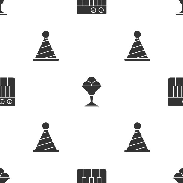 设置音乐合成器冰淇淋在碗和派对图片下载