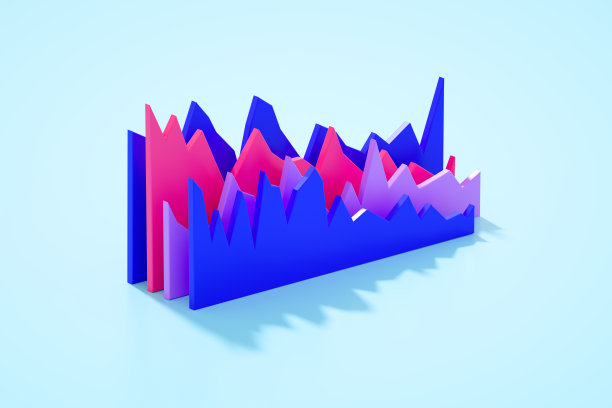 抽象折线图，多色图片下载