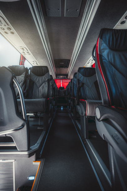 城际公共汽车的内部图片下载