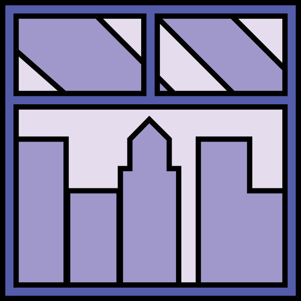 窗与城市建筑景观设计图片下载