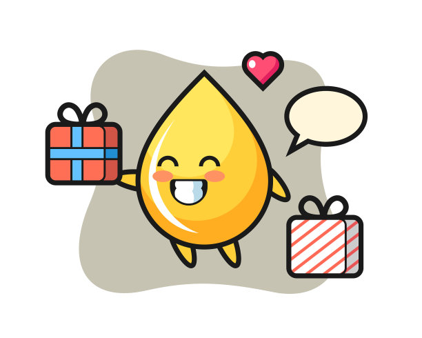 蜂蜜滴吉祥物卡通赠送礼物图片下载