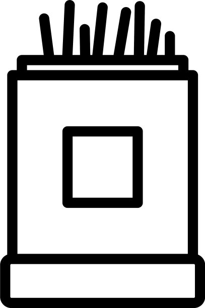 牙签餐厅盒图标轮廓风格图片下载