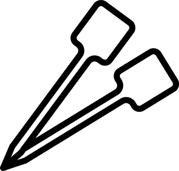 铲牙签图标轮廓风格图片下载