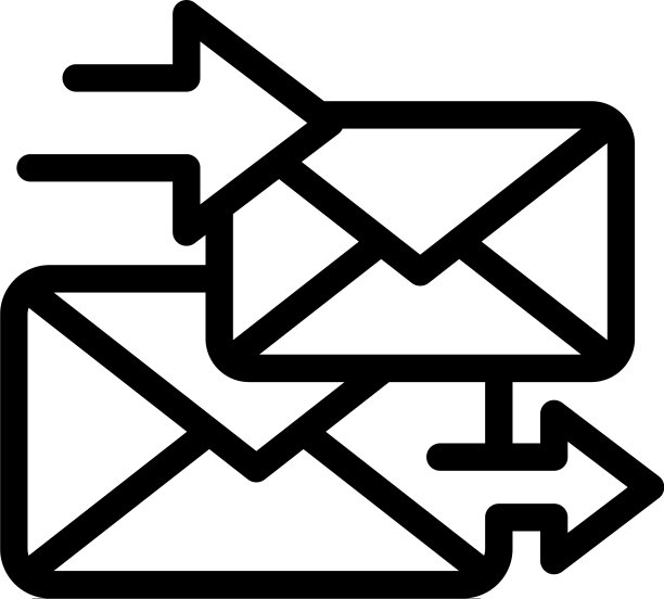 邮政信封图标轮廓风格图片下载