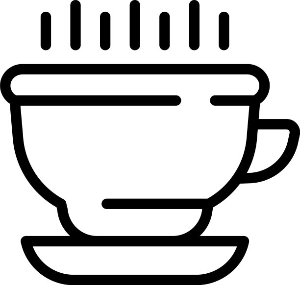 厨房杯图标轮廓风格图片下载