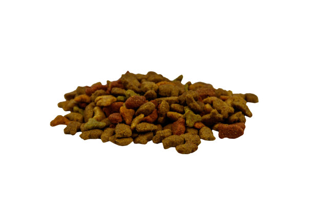 一堆宠物食品孤立在白色背景上图片下载