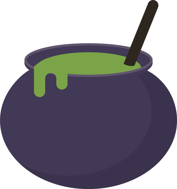 女巫大锅平底锅造型图标图片下载