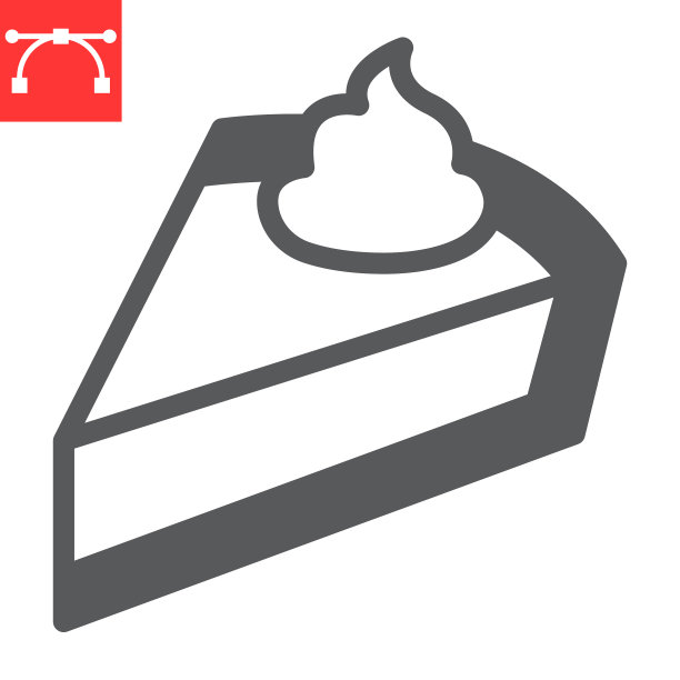 南瓜饼和字形图标感恩节图片下载