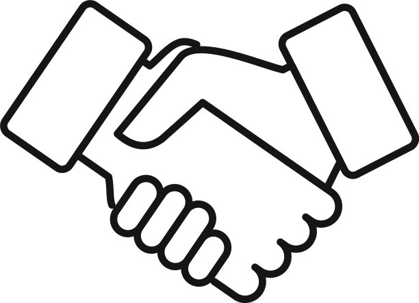 朋友握手图标轮廓样式图片下载