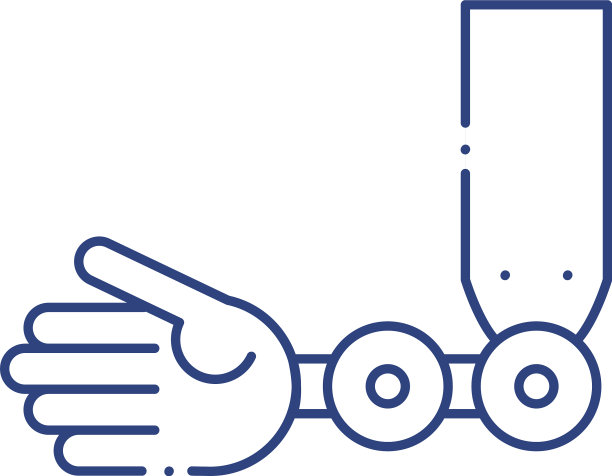 假肢手线条样式图标图片下载