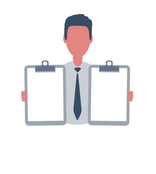 商人或职员保持空白页男性图片下载